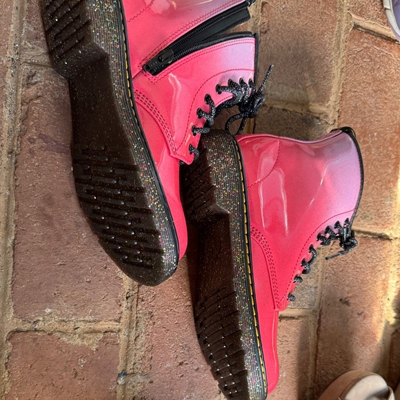 Dr. Martens Kids Pink and Lavender Boots - Picture 2 of 2
